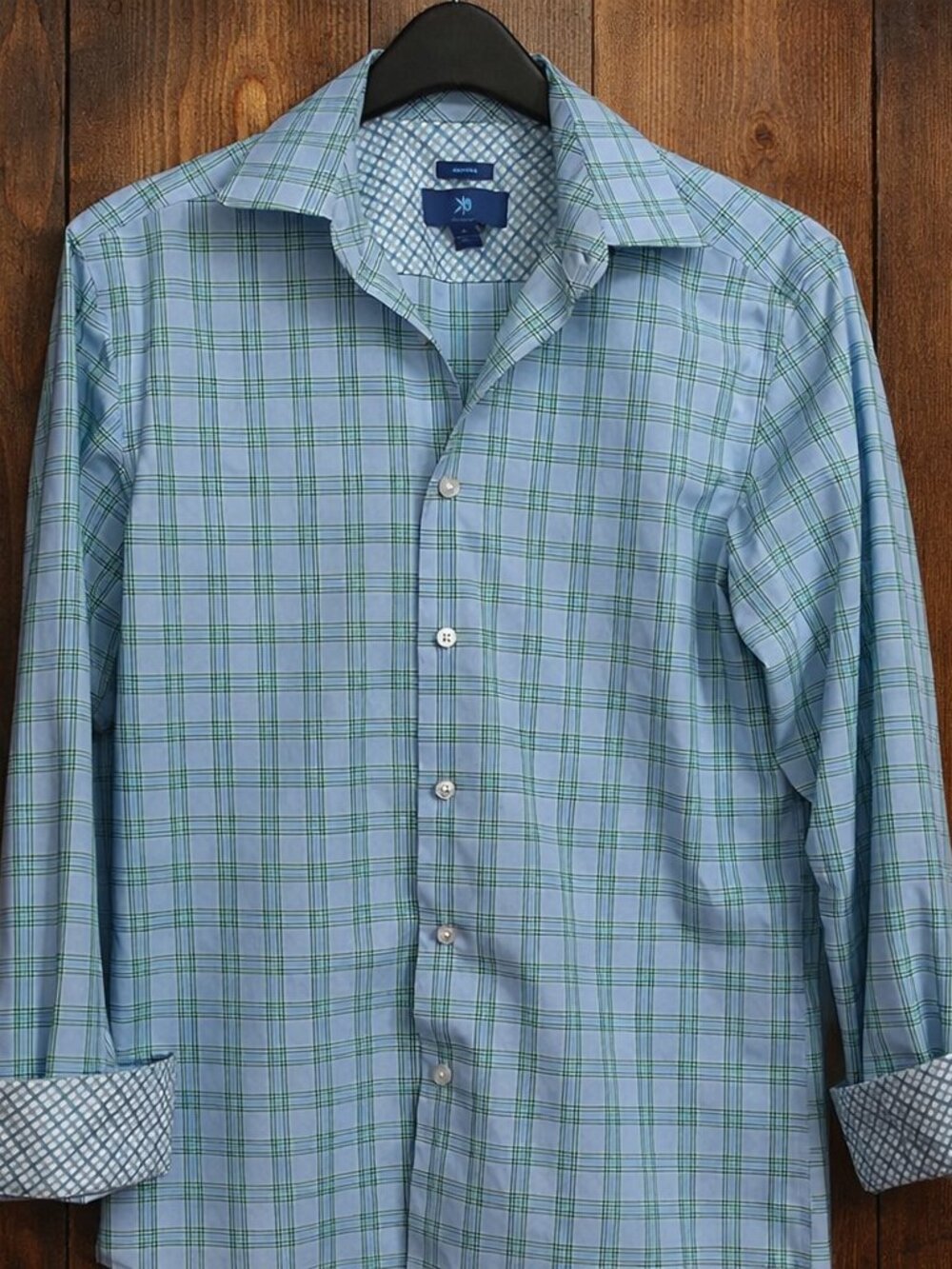 Egara No IronโฏPlaidโฏButtonโDownโฏDressโฏShirtโฏโฏCottonโฏSmartโฏCasualโฏWork Weekend